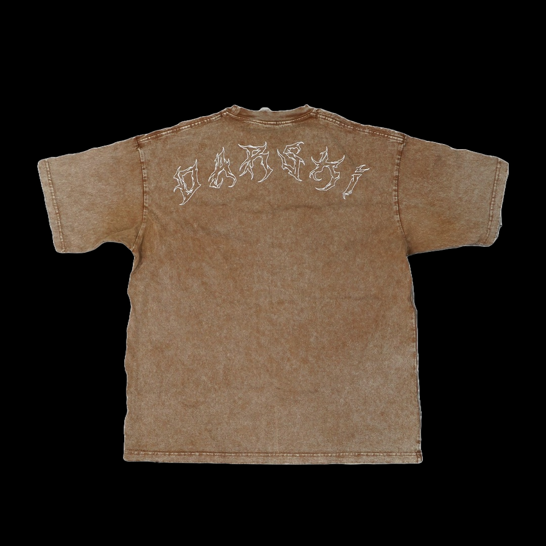 DARSKI Sand Acid Wash Oversized T-Shirt