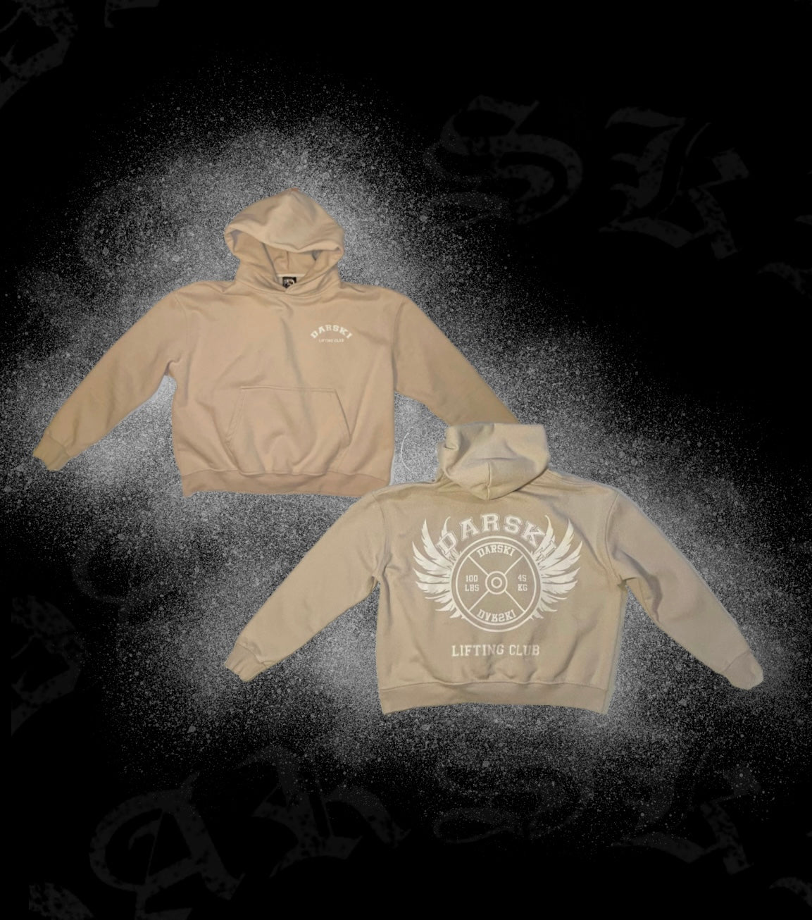 Darski "Lifting Club Hoodies" Pre-Order Beige